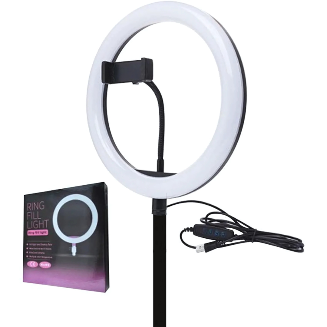 ARO LUZ LED + TRÍPODE (2 METROS) – Ilumina tus videos y fotos como un profesional
