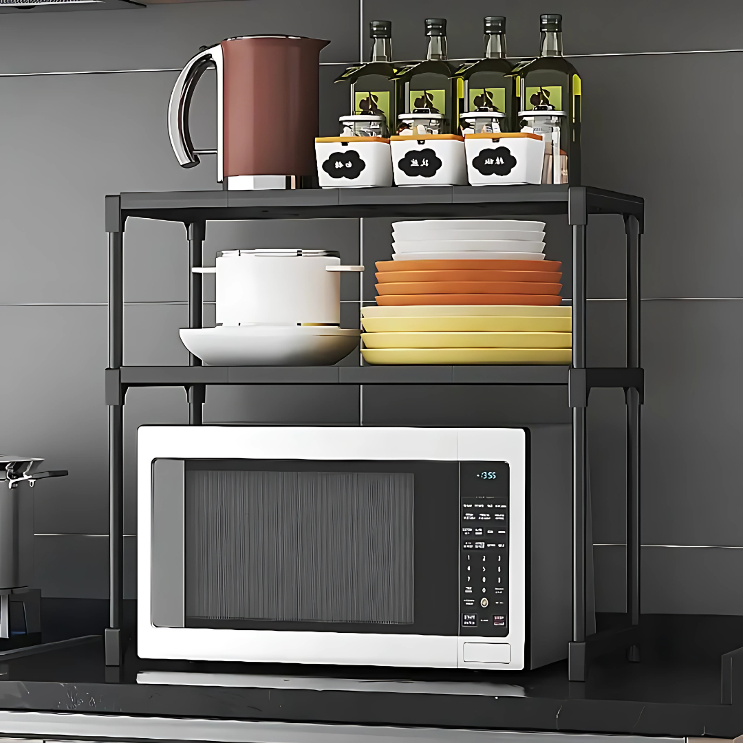 1 ESTANTE PLÁSTICO COLOR NEGRO – Organización práctica y resistente