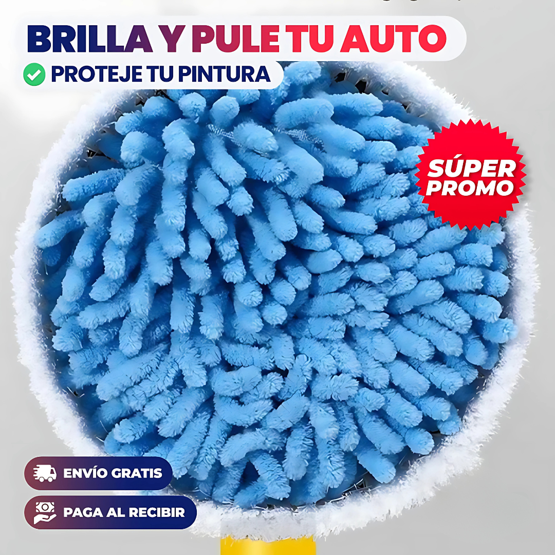 CEPILLO GIRATORIO PARA LAVADO DE VEHÍCULO – Limpieza profunda sin esfuerzo