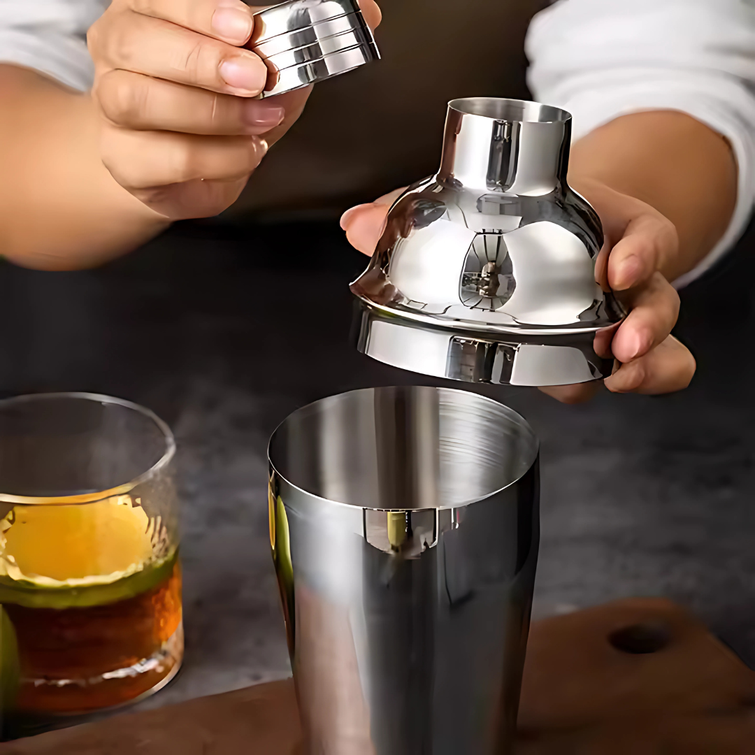 COCTELERA COBBLER 550ML (SHAKER) – Tus cócteles perfectos como un bartender profesional
