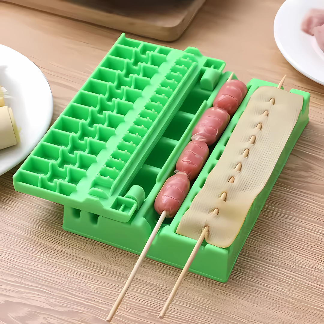 MAQUINA DE BROCHETA – Prepara tus brochetas en segundos sin esfuerzo