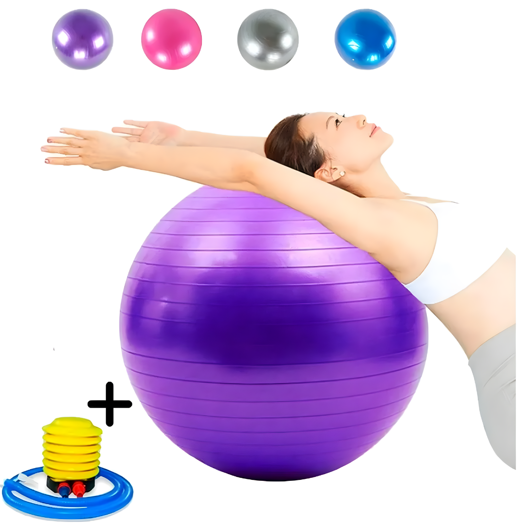 PELOTA PARA EJERCICIOS CON INFLADOR – Tu aliada para fortalecer y equilibrar tu cuerpo