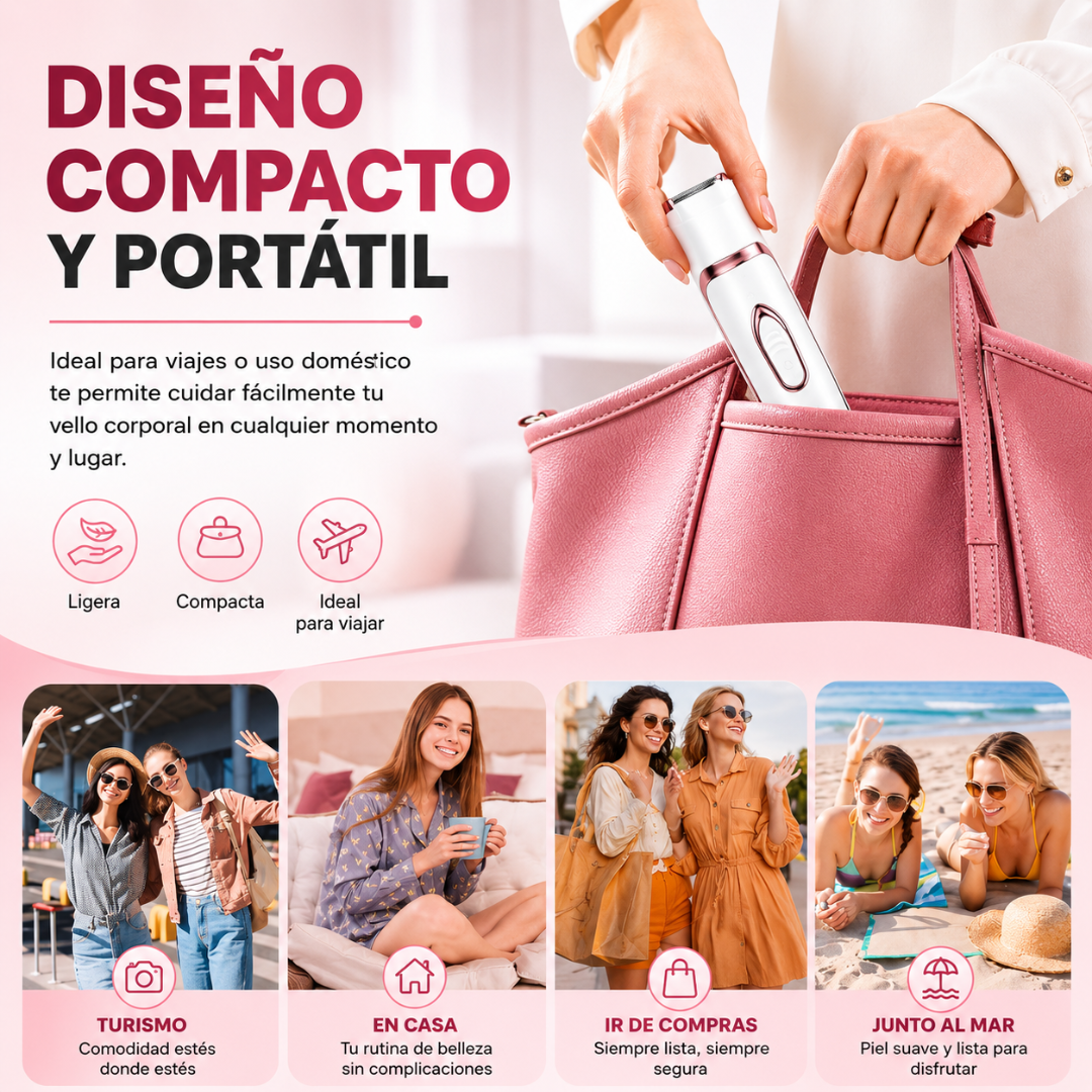 KIT DE DEPILADOR 4 EN 1 DAMA – Tu rutina de belleza completa en un solo dispositivo