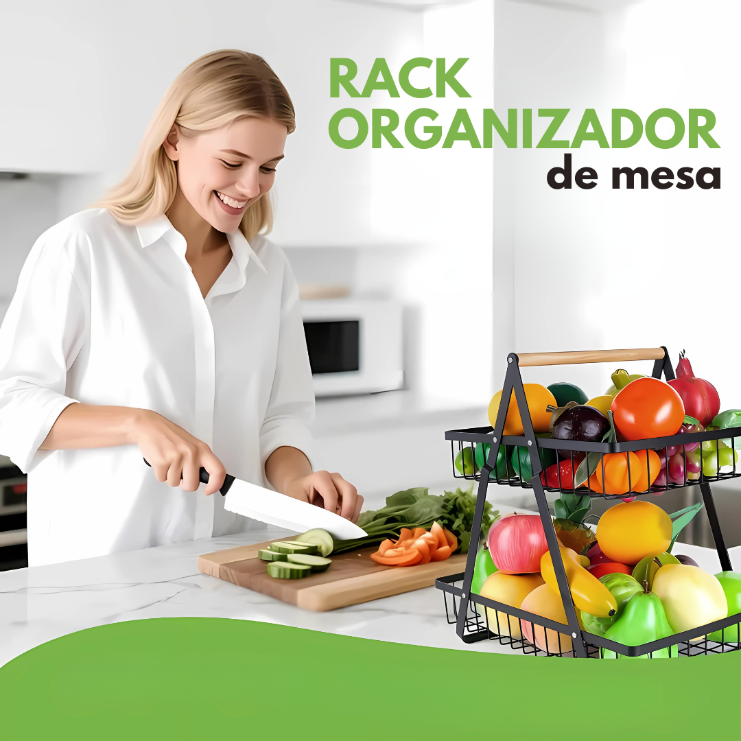 RACK ORGANIZADOR – Maximiza el espacio en tu cocina o sala