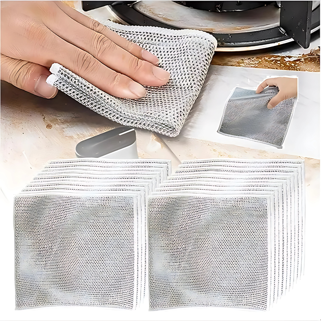 TRAPOS DE ALAMBRE MULTIUSOS (PACK X5) – Limpieza profunda sin rayar tus superficies