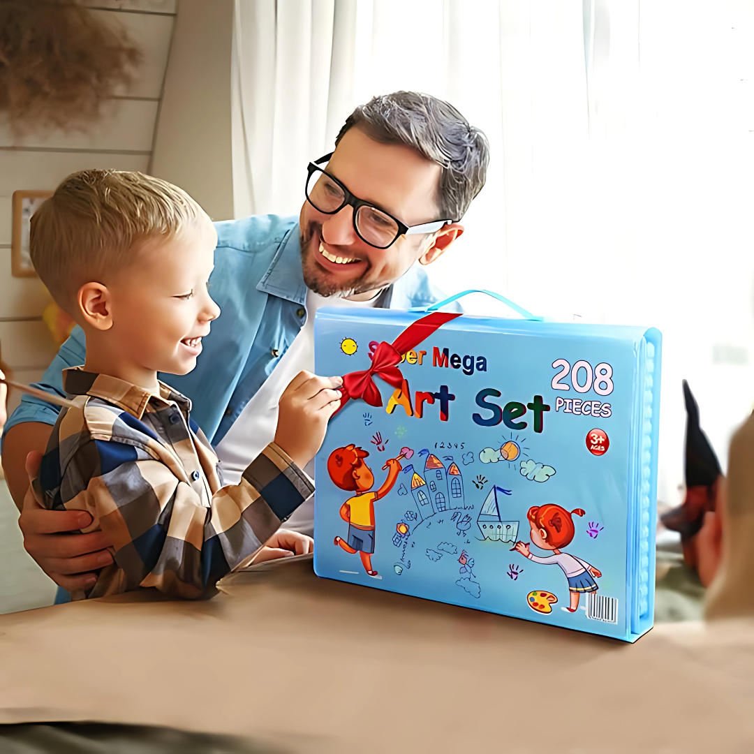SET DE CRAYONES 208 PCS – Creatividad sin límites para niños y adultos