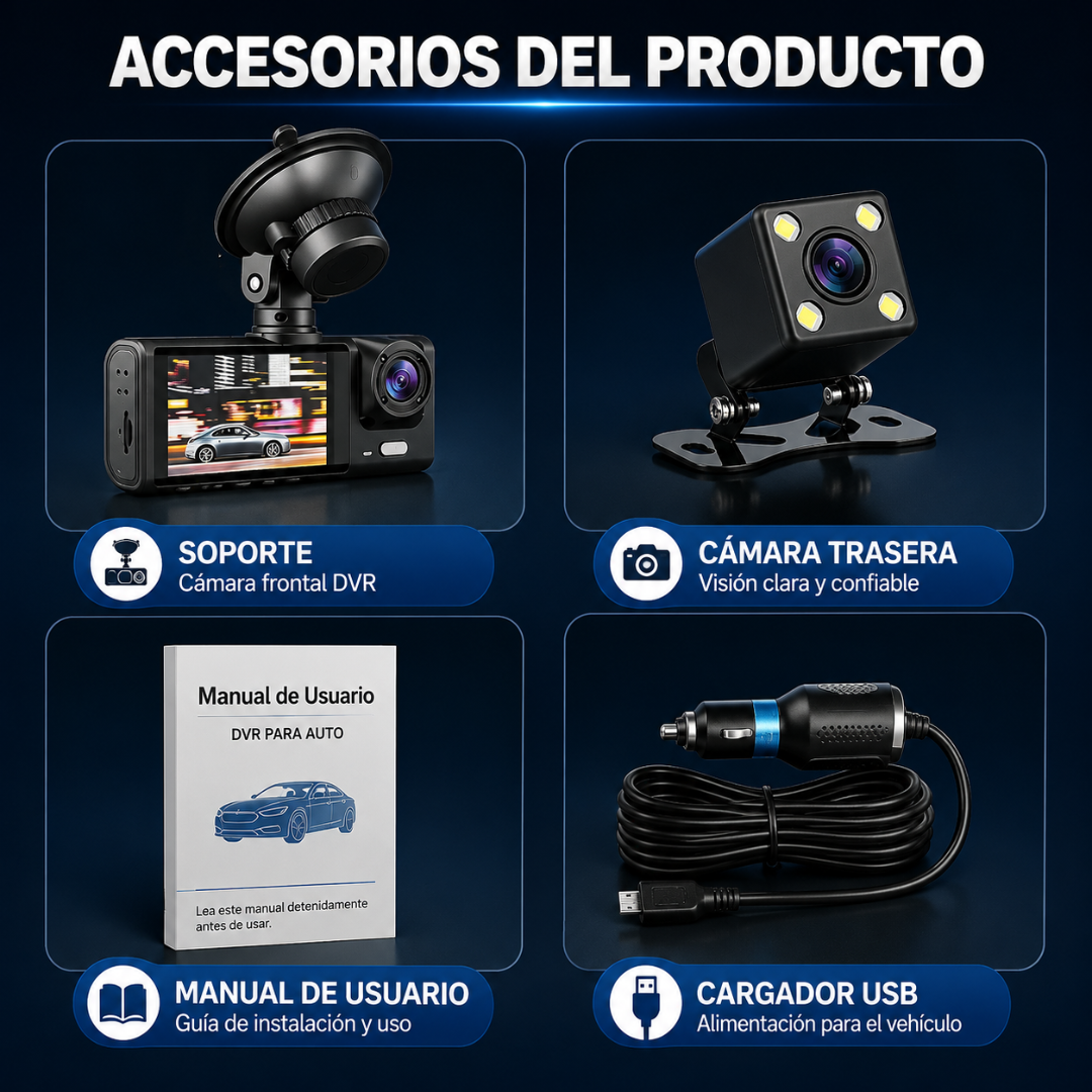CÁMARA FRONTAL DE AUTO BLACK BOX – Graba cada trayecto