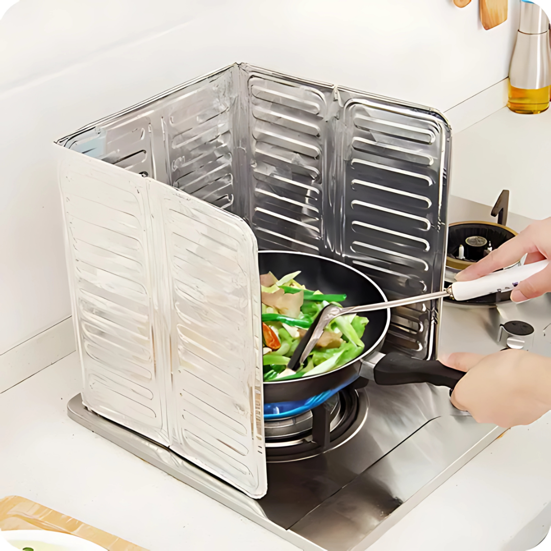 PROTECTOR DE SALPICADURAS ALUMINIO (PACK*2) – Cocina limpio, sin grasa en las paredes