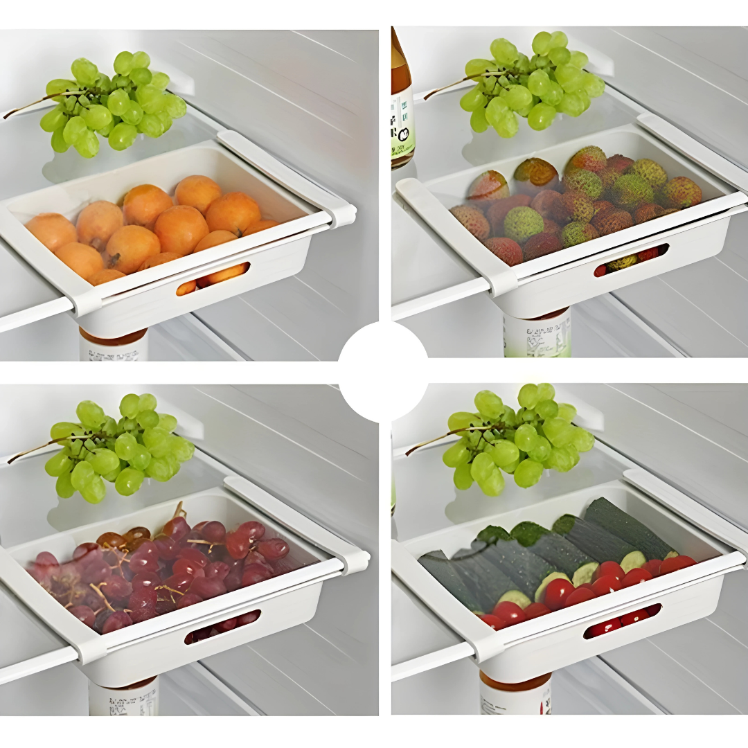 ORGANIZADOR PARA REFRIGERADOR – Más espacio y orden para tus alimentos