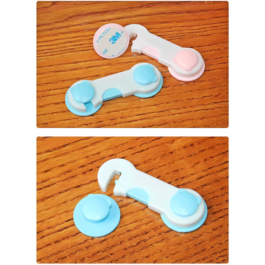 CANDADOS DE SEGURIDAD PARA BEBÉ (PACK*2) – Protege a tu pequeño de accidentes en casa