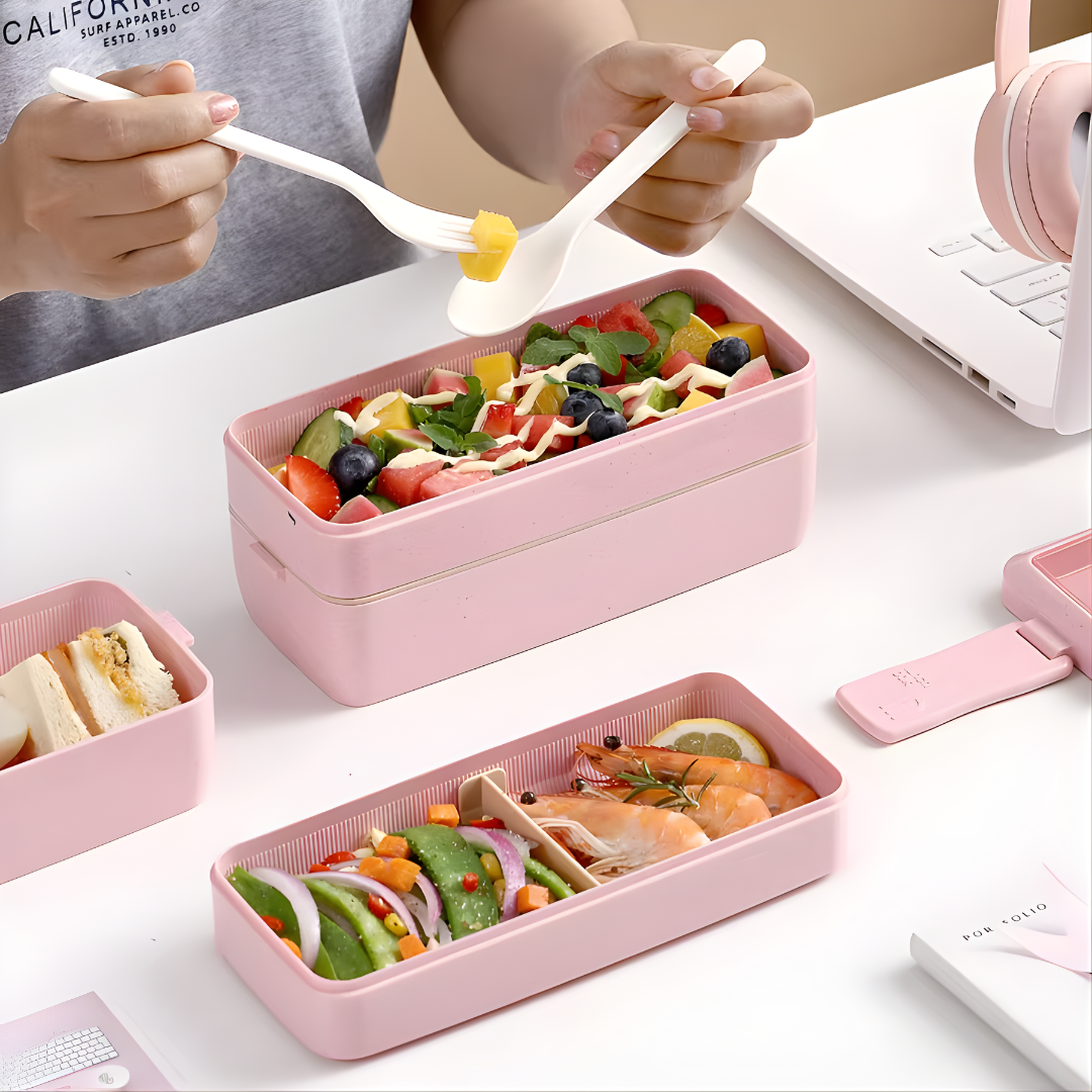 LUNCH BOX CON CUBIERTOS – Comidas frescas, prácticas y siempre contigo