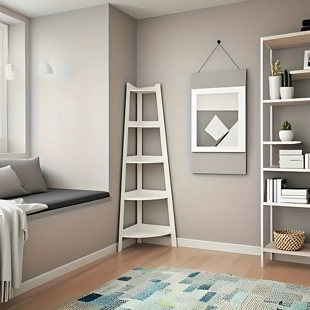 ESTANTE ESQUINERO MODERNO – Aprovecha cada rincón de tu hogar con estilo