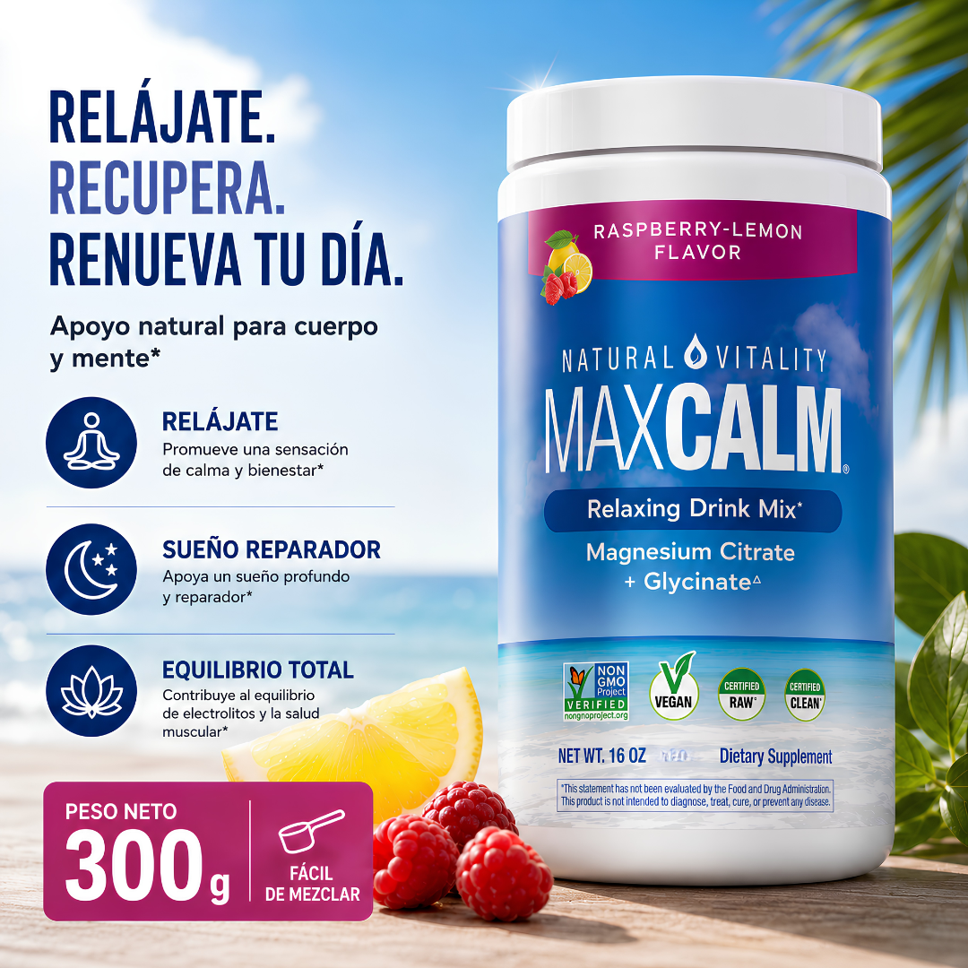MAX CALM TARRO – Relajación diaria, menos estrés ocasional y descanso más tranquilo
