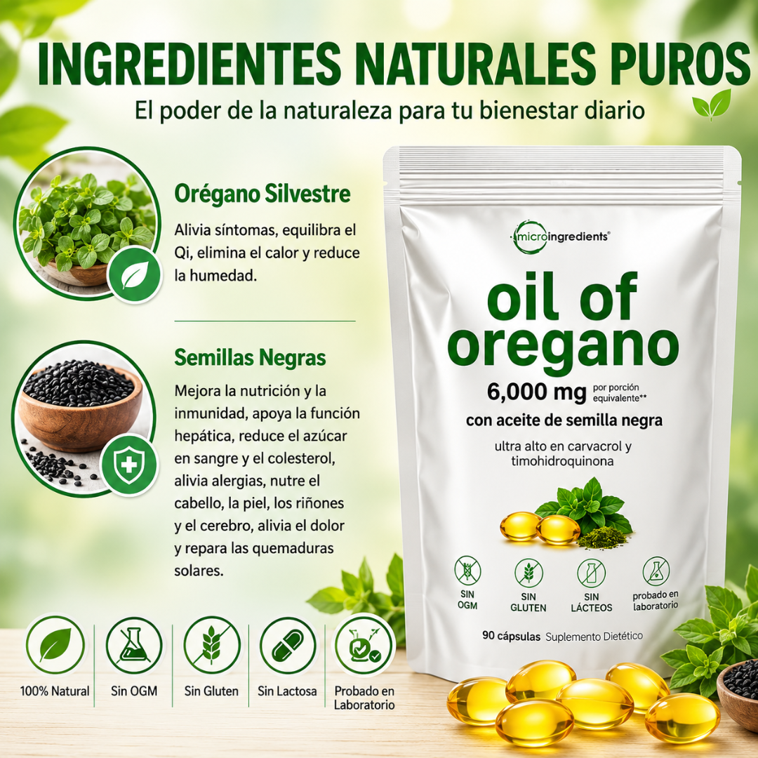OIL OF OREGANO CÁPSULAS EN GEL – Apoyo natural diario