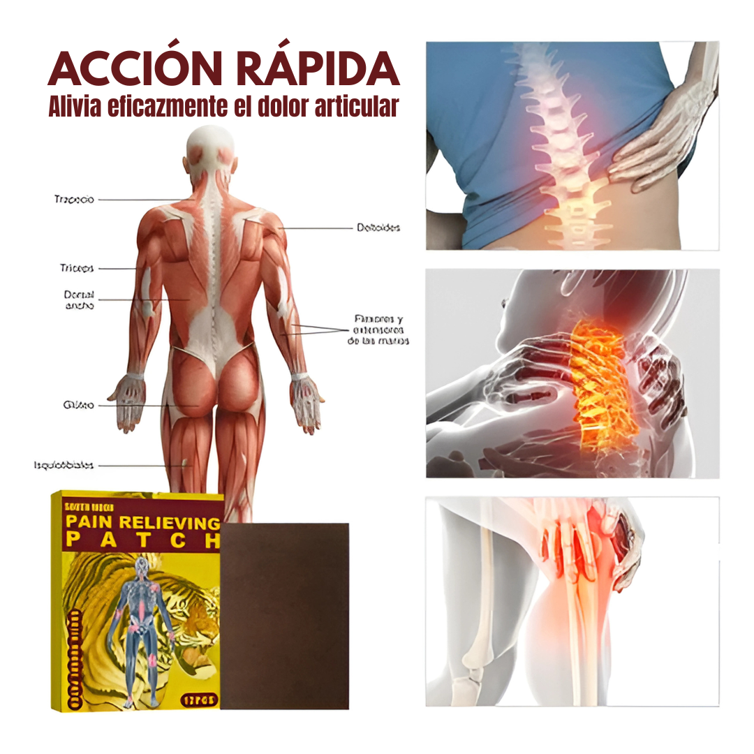 PARCHE TERAPÉUTICO PARA DOLORES ARTICULARES (16 Unds) – Alivio rápido y eficaz