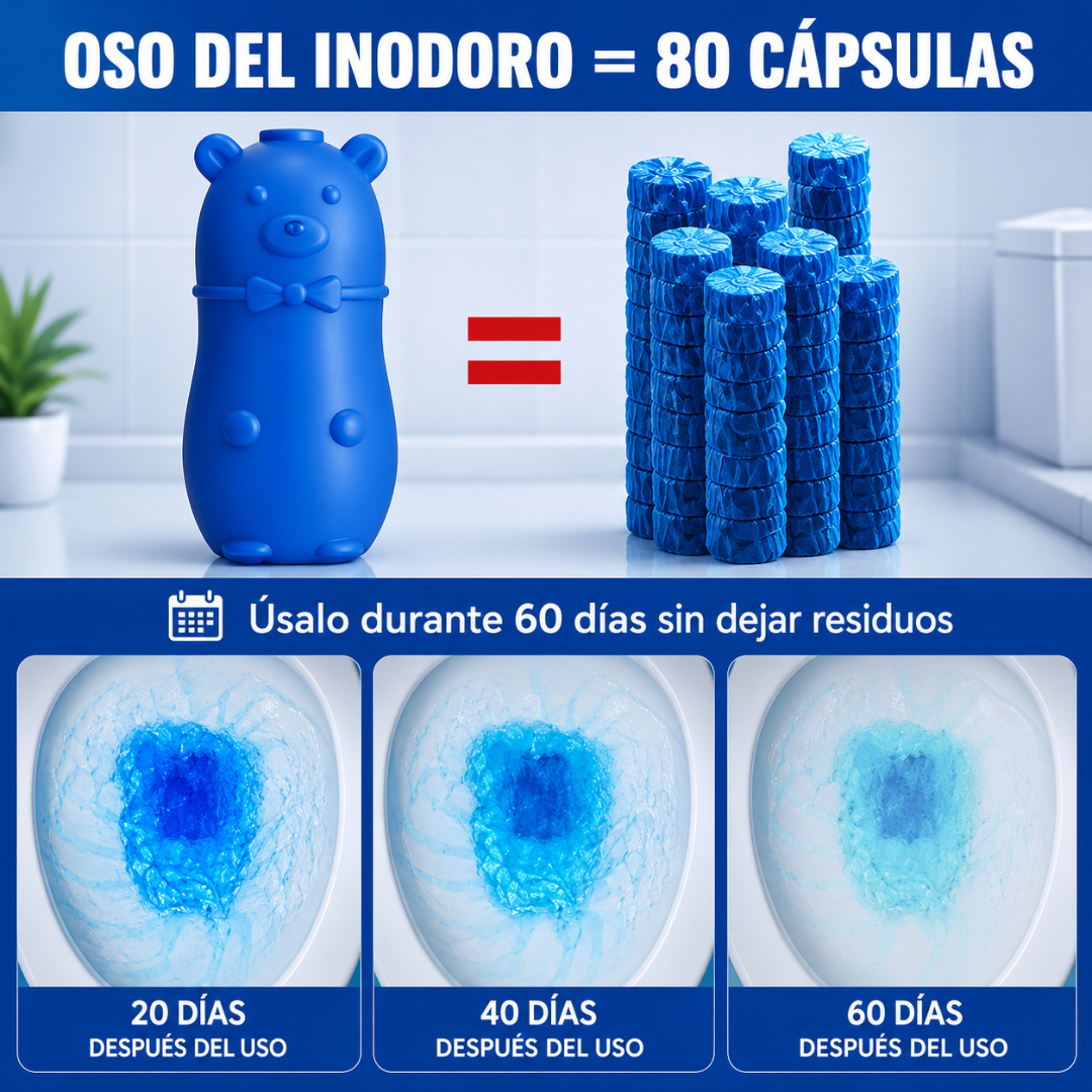 LIMPIADOR DE BAÑO (PACK X4) – Limpieza automática en cada descarga