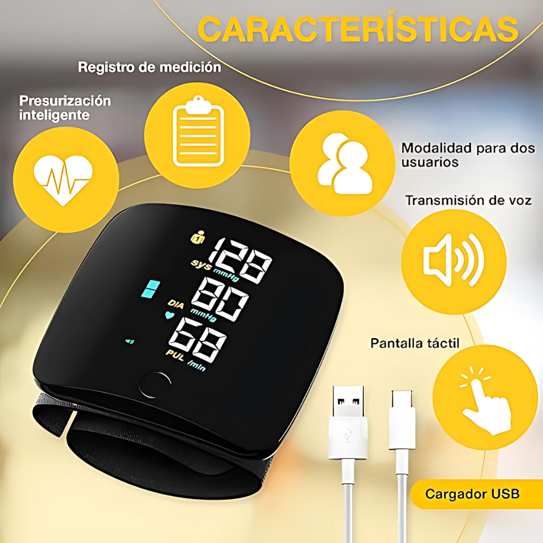 MONITOR DE PRESIÓN ARTERIAL EN MUÑECA – Control rápido y preciso