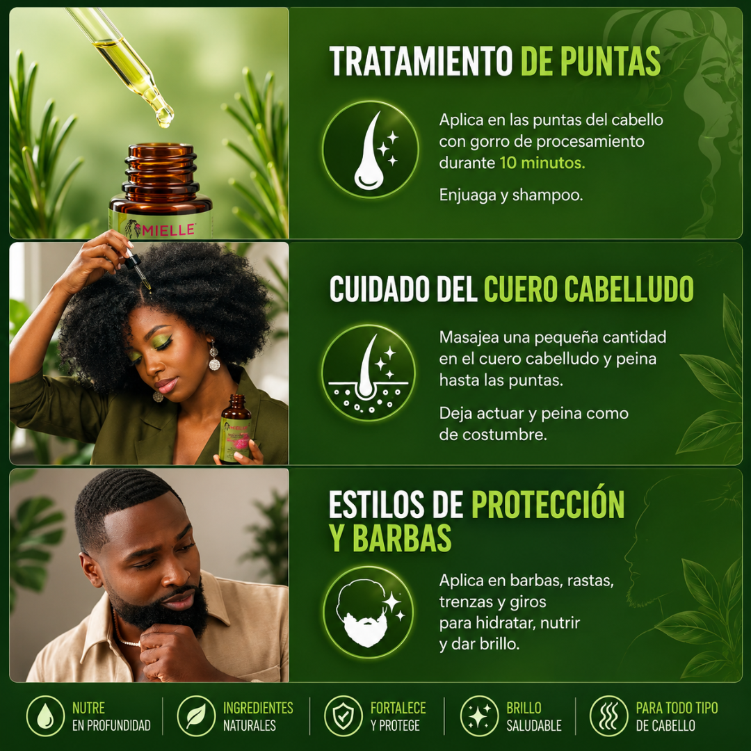 MIELLE – Fortaleza, hidratación y brillo