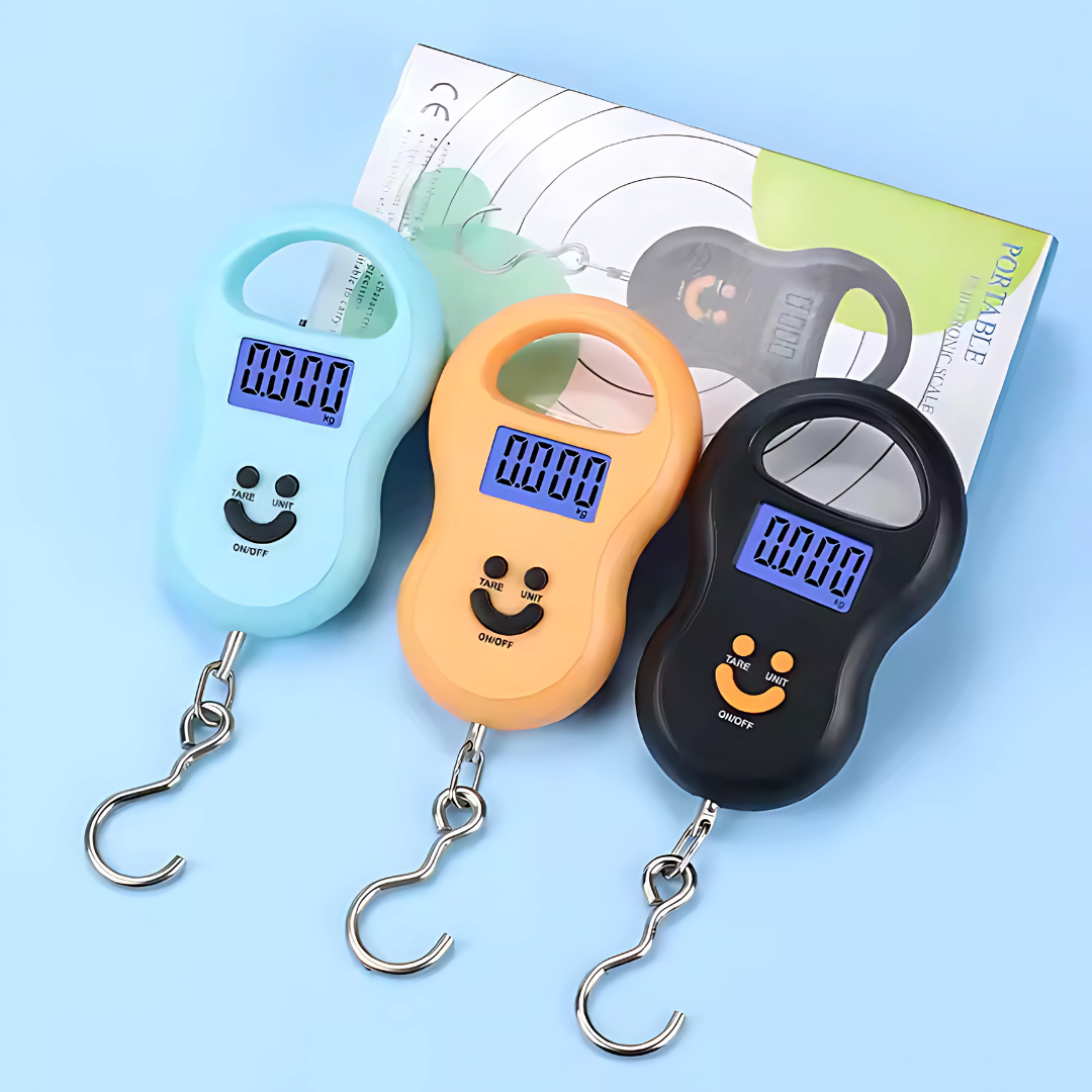 BÁSCULA PORTÁTIL ELÉCTRICA – Pesa con precisión en cualquier lugar y momento