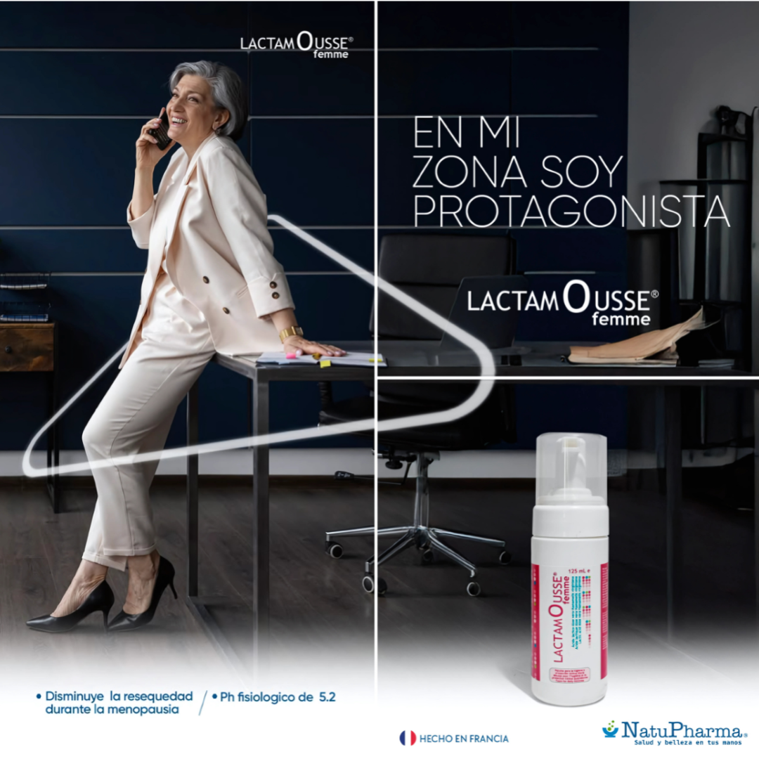 LACTAMOUSSE FEMME ESPUMA DE HIGIENE ÍNTIMA – Frescura y protección delicada todos los días