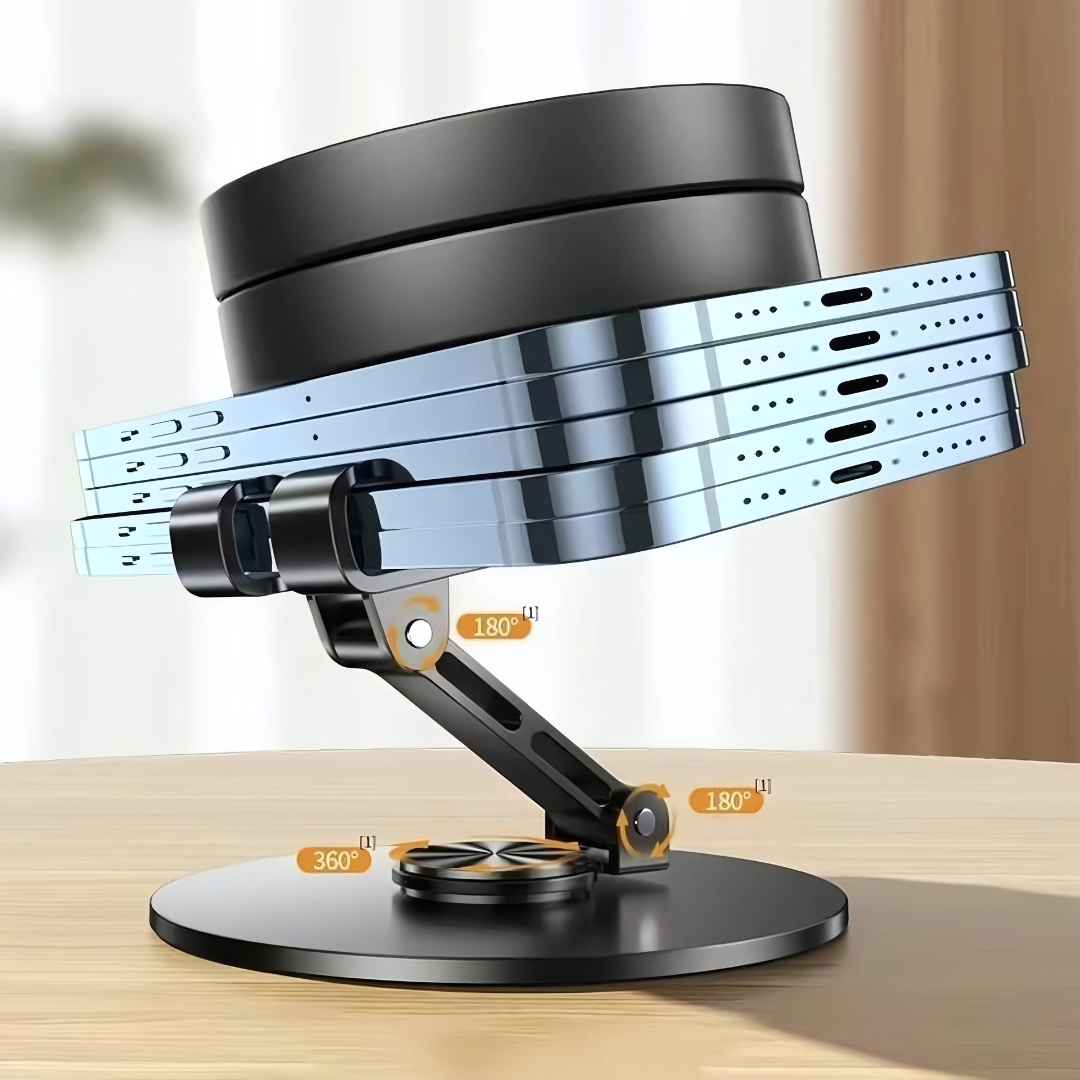 SOPORTE DE METAL PARA CELULAR DE 360° – Visualiza cómodo y sin manos