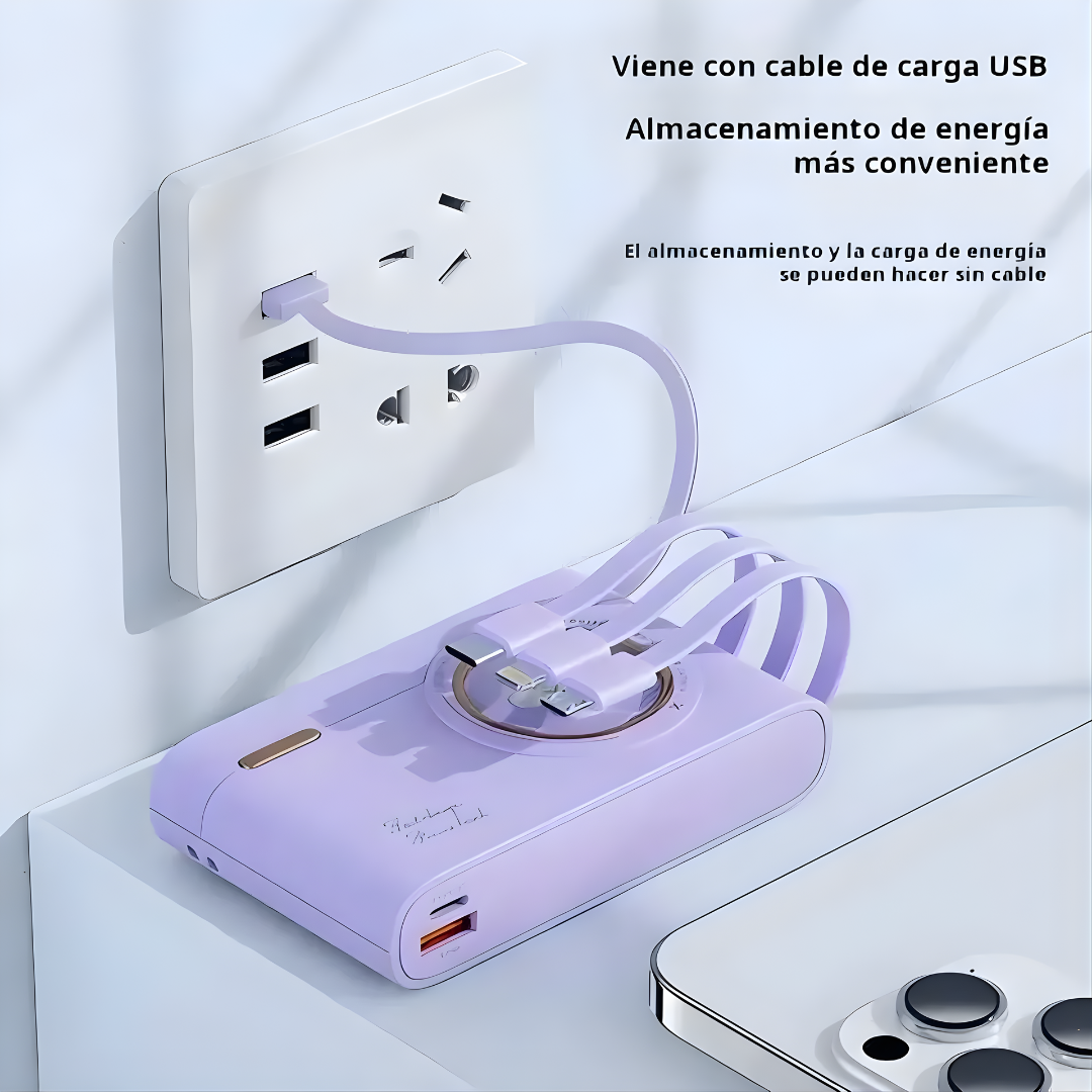 BATERÍA EXTERNA O CARGADOR PORTÁTIL – Energía disponible en cualquier momento y lugar