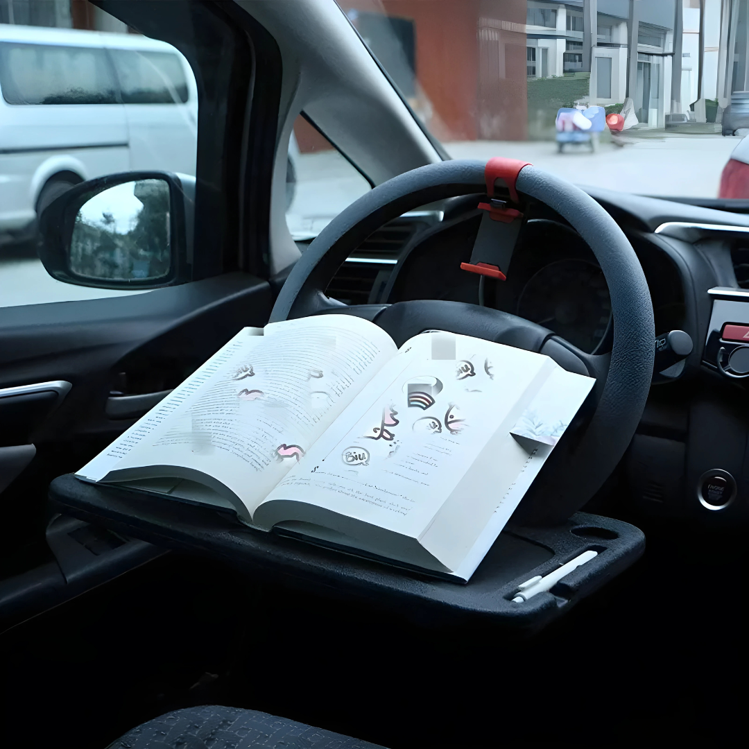 MESA PORTÁTIL – Comodidad práctica para tu auto