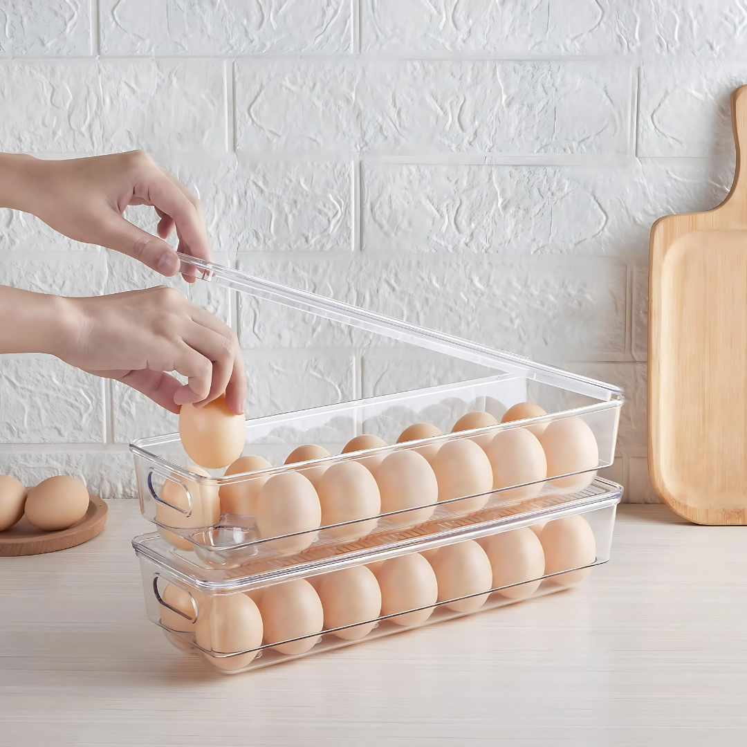 CONTENEDOR DE HUEVOS 14 ESPACIOS – Orden y frescura en tu refrigerador