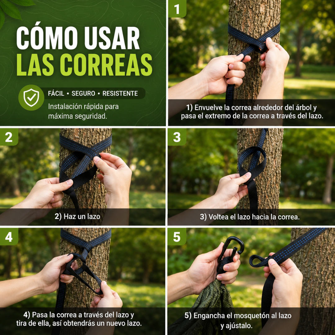 HAMACA DE CAMPING CON MOSQUITERO – Duerme seguro, descansa sin intrusos.