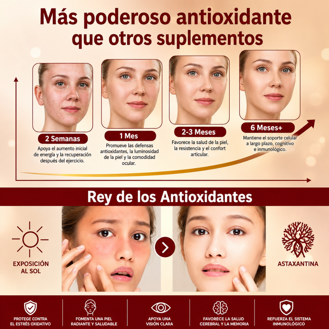ASTAXANTHIN EN SOFTGELS – Apoyo antioxidante e inmune