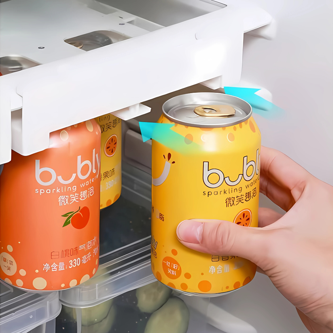 ORGANIZADOR DE LATAS COLGANTE PARA REFRIGERADOR – Ahorra espacio al instante