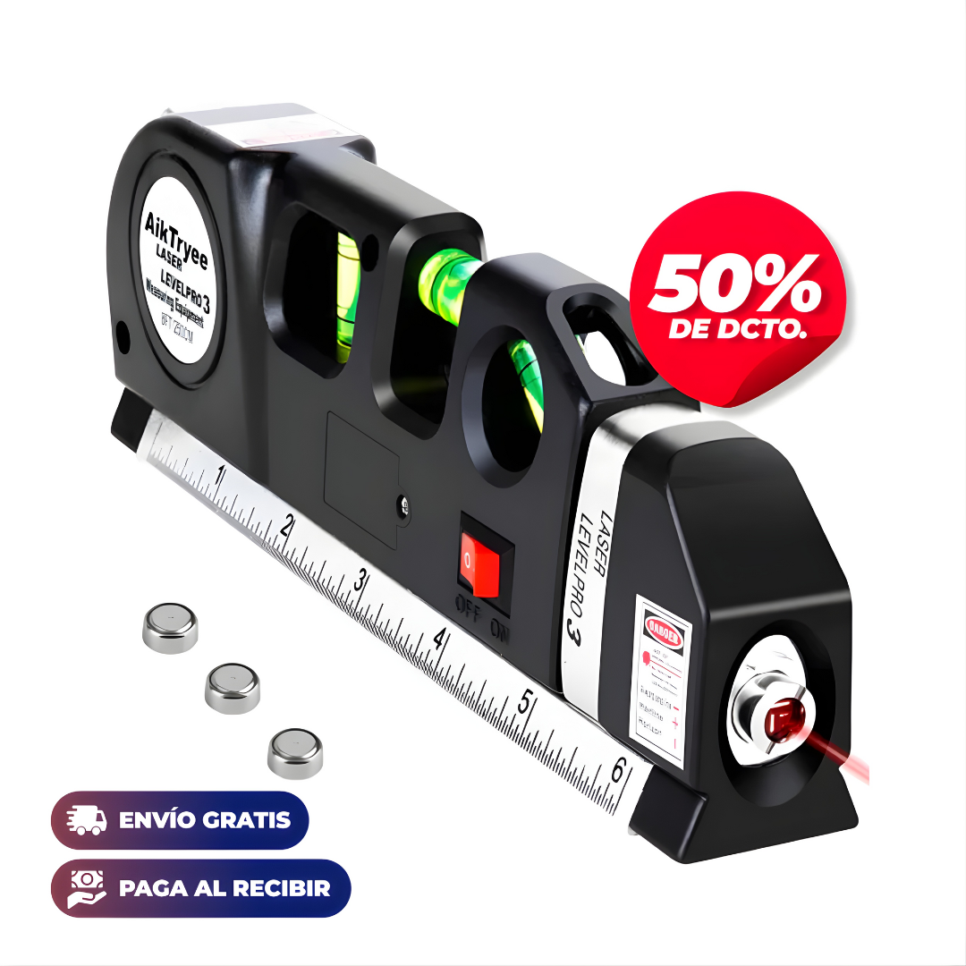 NIVEL LASER 3 EN 1 – Precisión profesional, líneas perfectas y resultados exactos en cada proyecto
