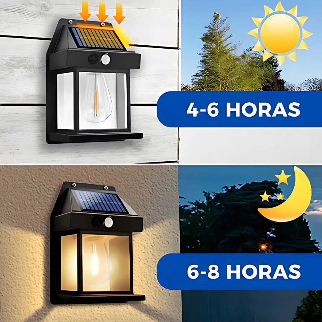 LÁMPARA SOLAR – Iluminación automática sin cables ni consumo eléctrico