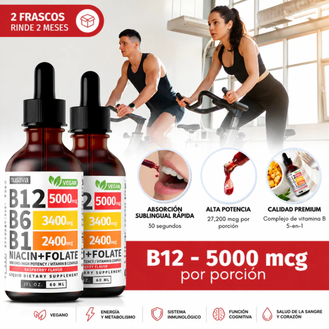 VITAMIN B COMPLEX B12-B6-B1 – Energía, enfoque y apoyo nutricional diario