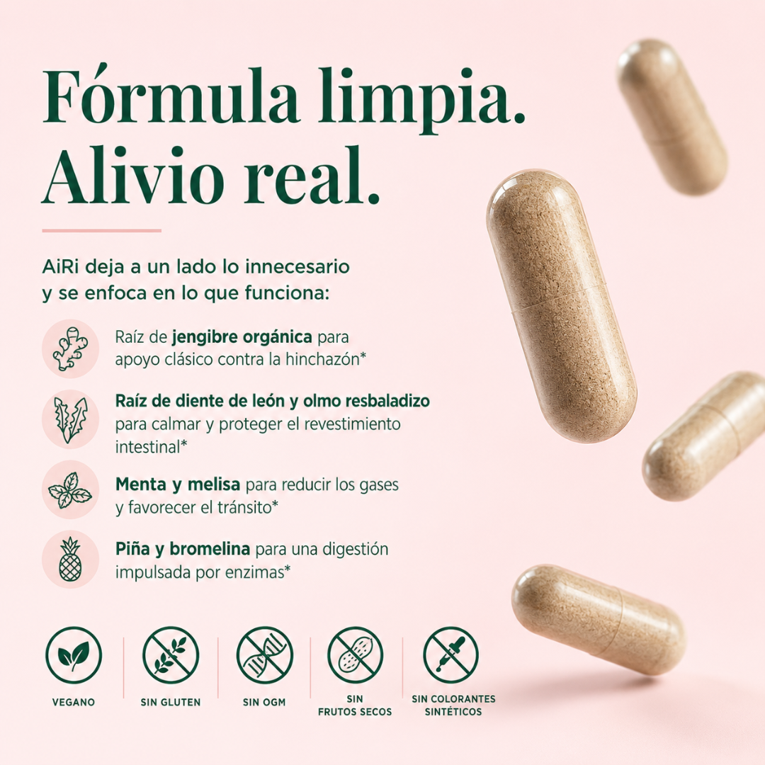AIRI VITAL SOURCE – Apoyo digestivo para menos inflamación, más comodidad y abdomen ligero