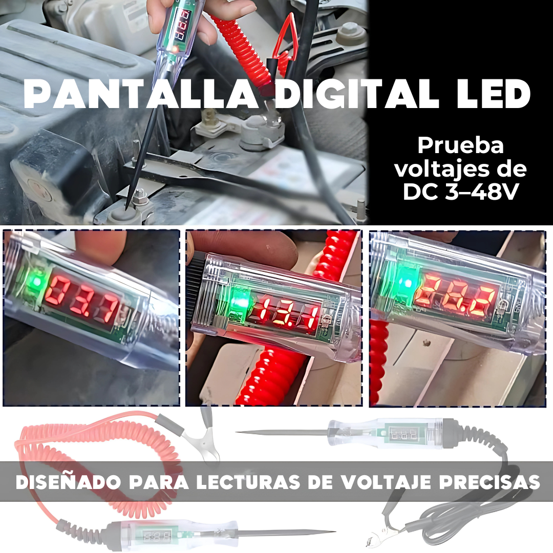 Car Voltage Tester – Detecta fallas eléctricas en segundos y sin esfuerzo