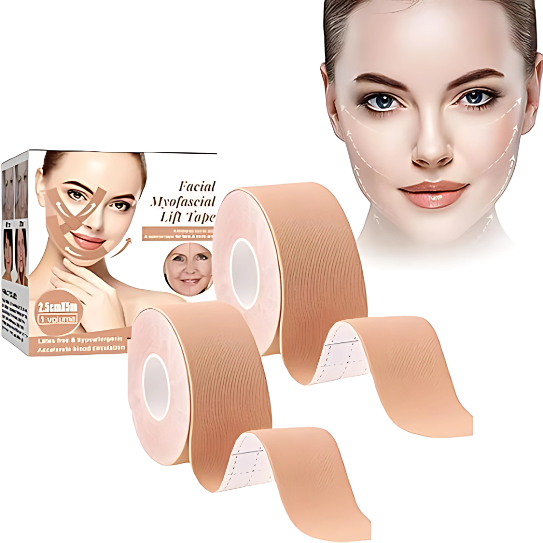 LIFT TAPE FACIAL (PACK X2) – Efecto lifting instantáneo sin cirugía ni dolor
