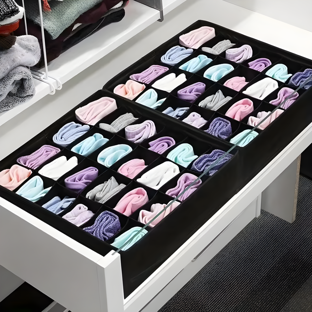 ORGANIZADOR DE ROPA INTERIOR CON ESPACIOS – Orden perfecto, cada prenda en su lugar