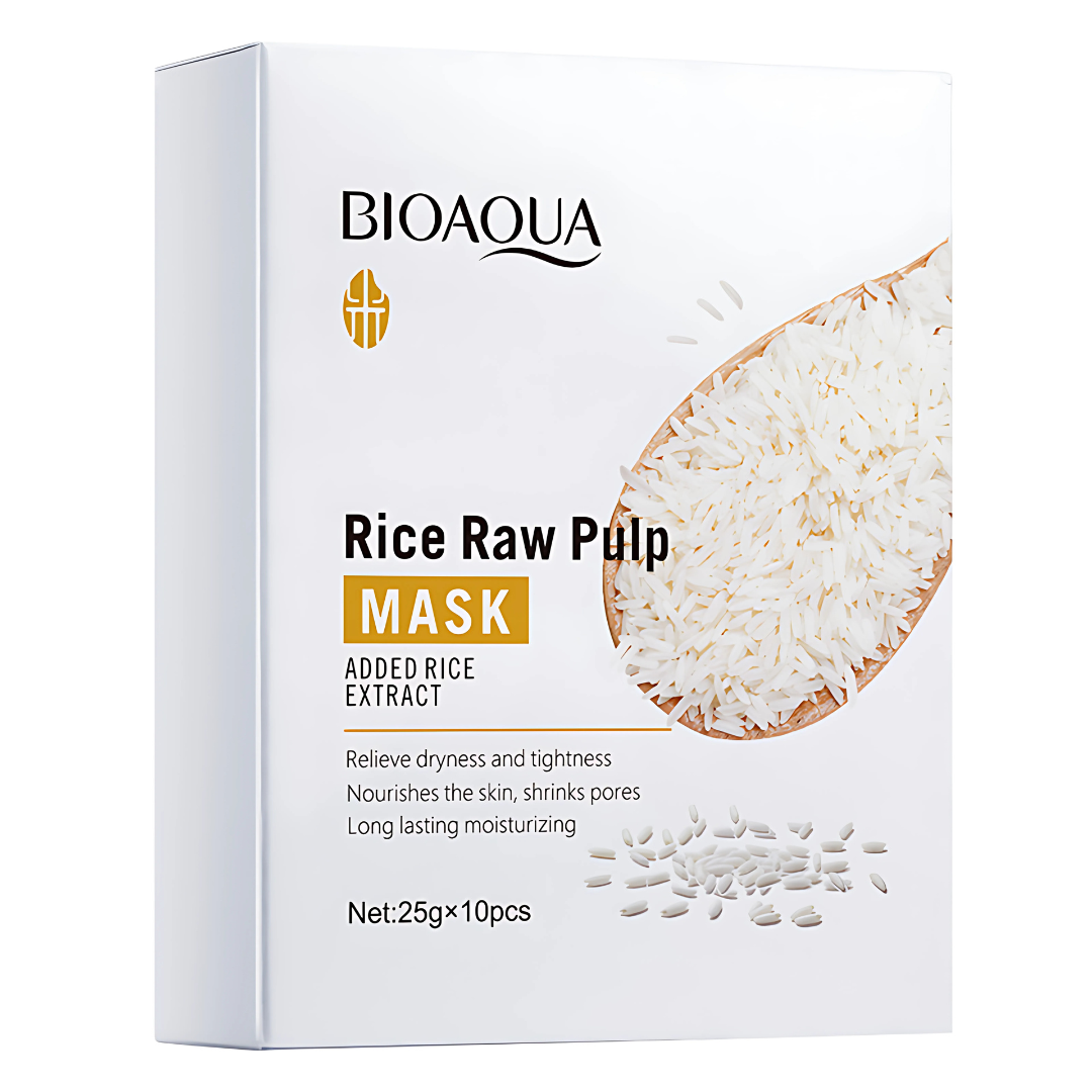 MASCARILLA FACIAL DE ARROZ (PACK X4) – Hidratación y luminosidad natural