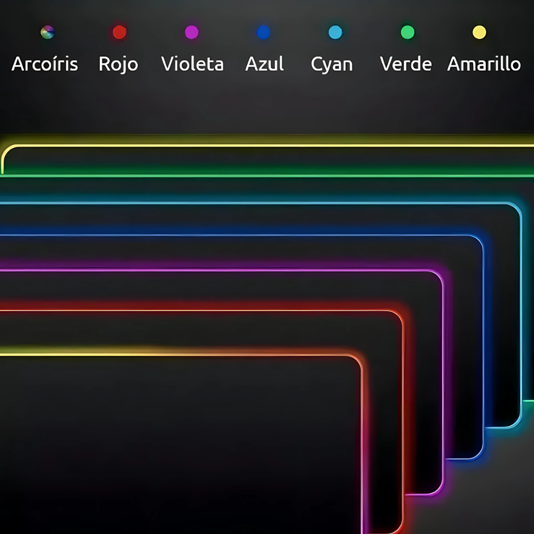 MOUSE PAD LED RGB – Precisión y estilo para tu setup gamer