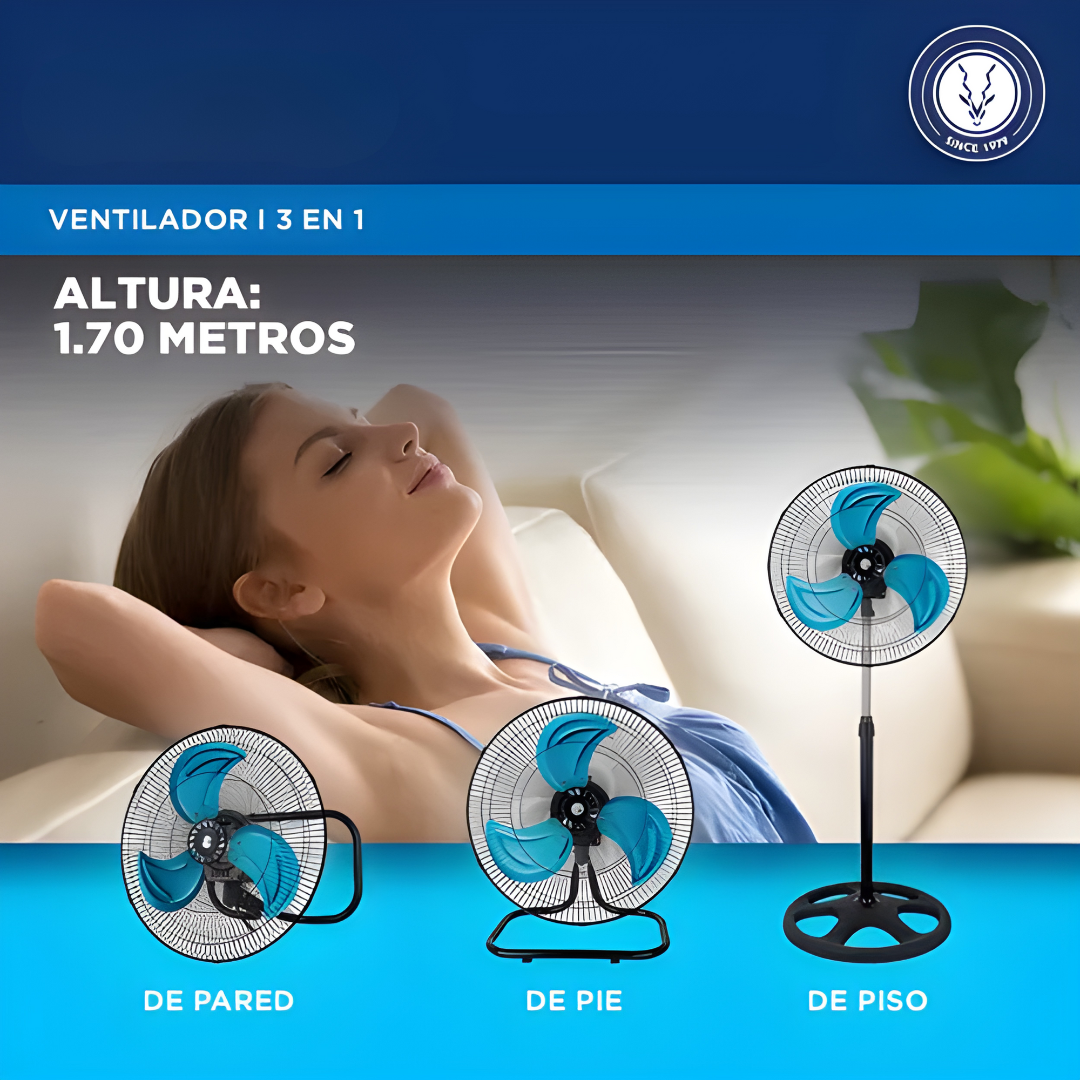 VENTILADORES DE PIE – Potencia, frescura y confort donde lo necesites