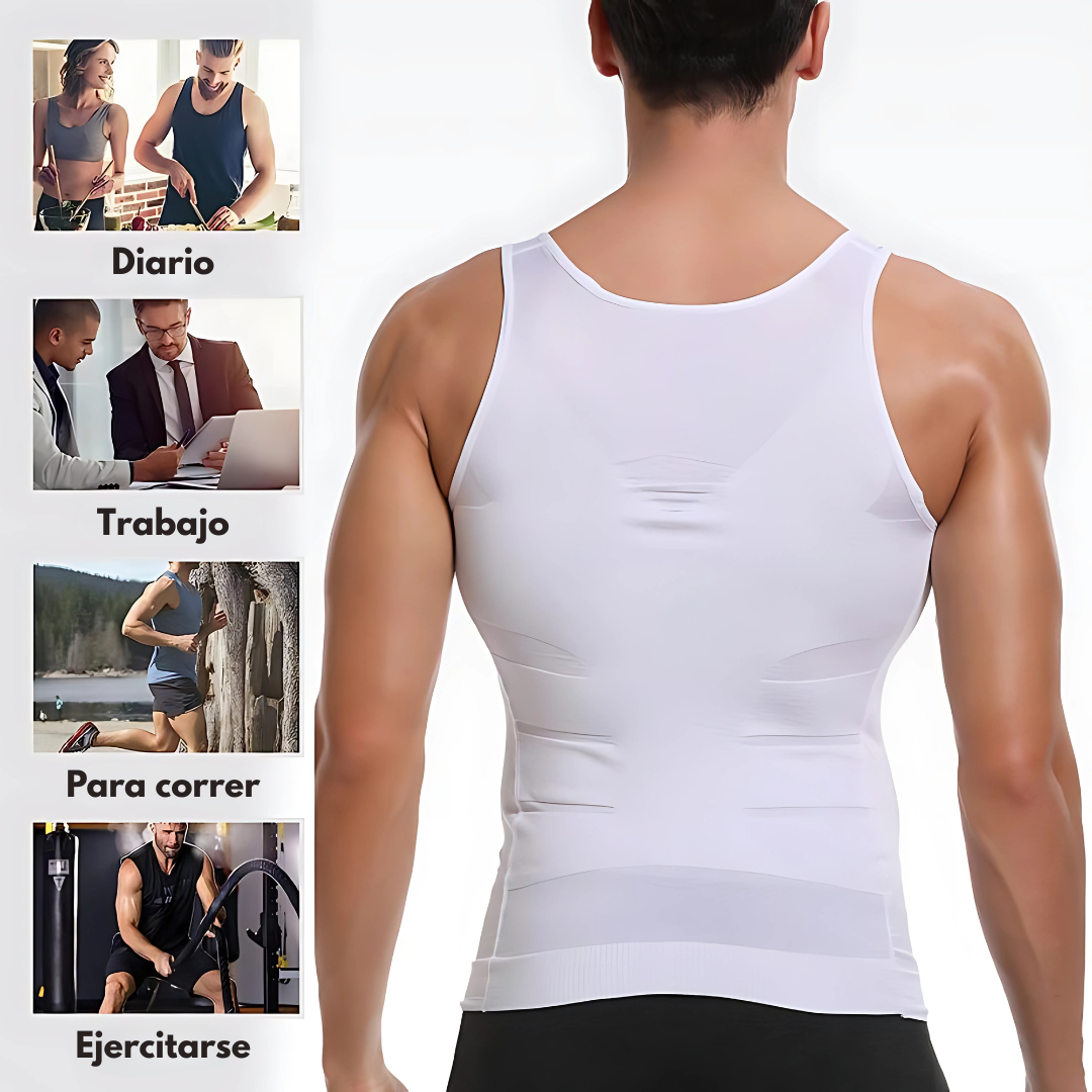 CAMISETA DE COMPRESIÓN ADELGAZANTE CORRECTOR MOLDE0 – Reduce medidas, mejora postura y estiliza tu figura