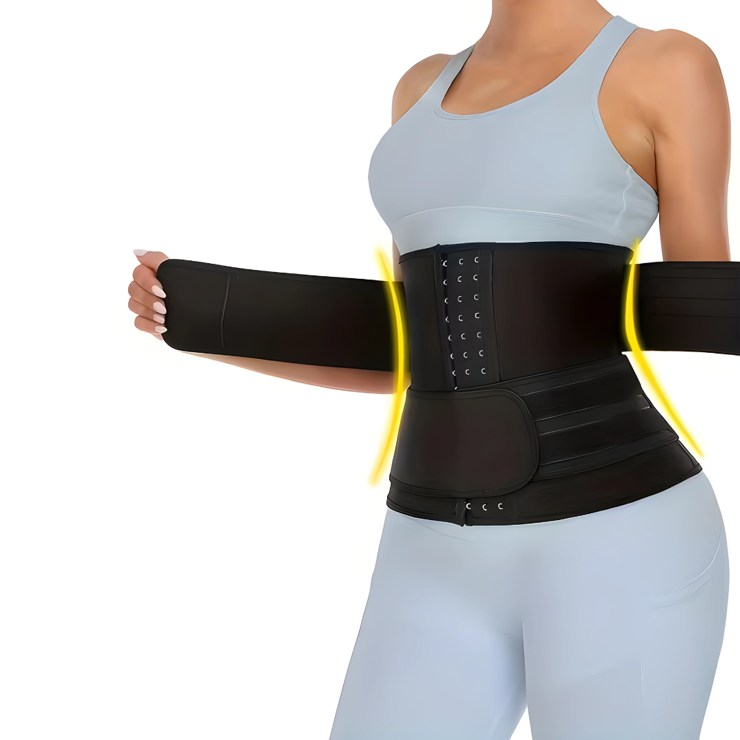 CINTURÓN REDUCTOR DEPORTIVO 2 CINTAS – Potencia tu entrenamiento y moldea tu cintura