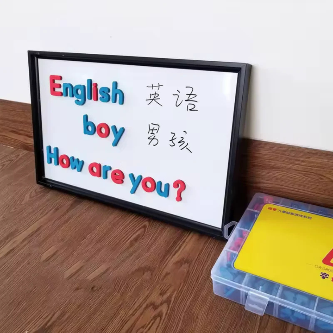 SET EDUCATIVO CON LETRAS MAGNÉTICAS – Aprende, crea y construye palabras jugando