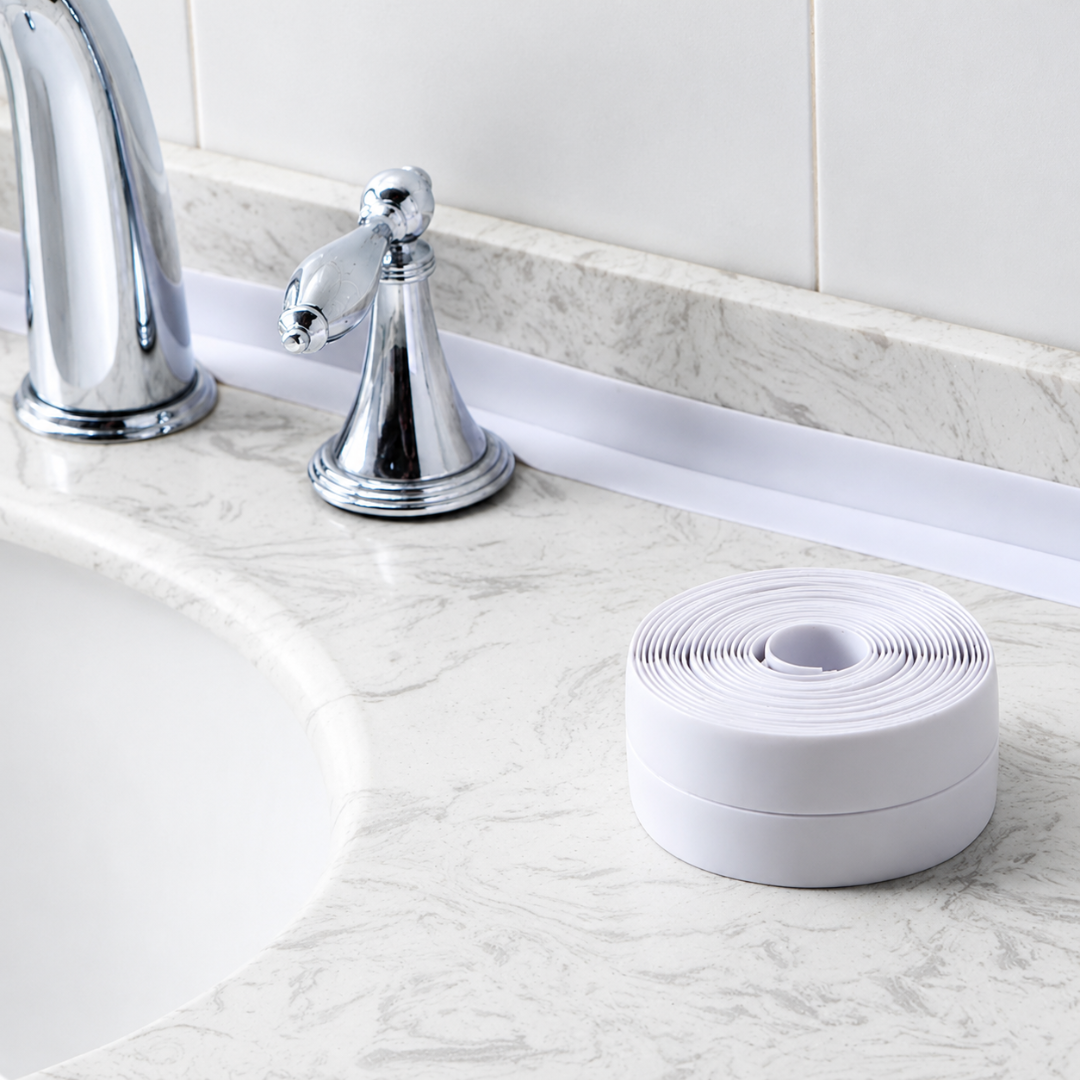 CINTA SELLADORA (PACK x2) — Sella juntas de baño y cocina, bloquea la humedad y previene el hongo de una vez por todas