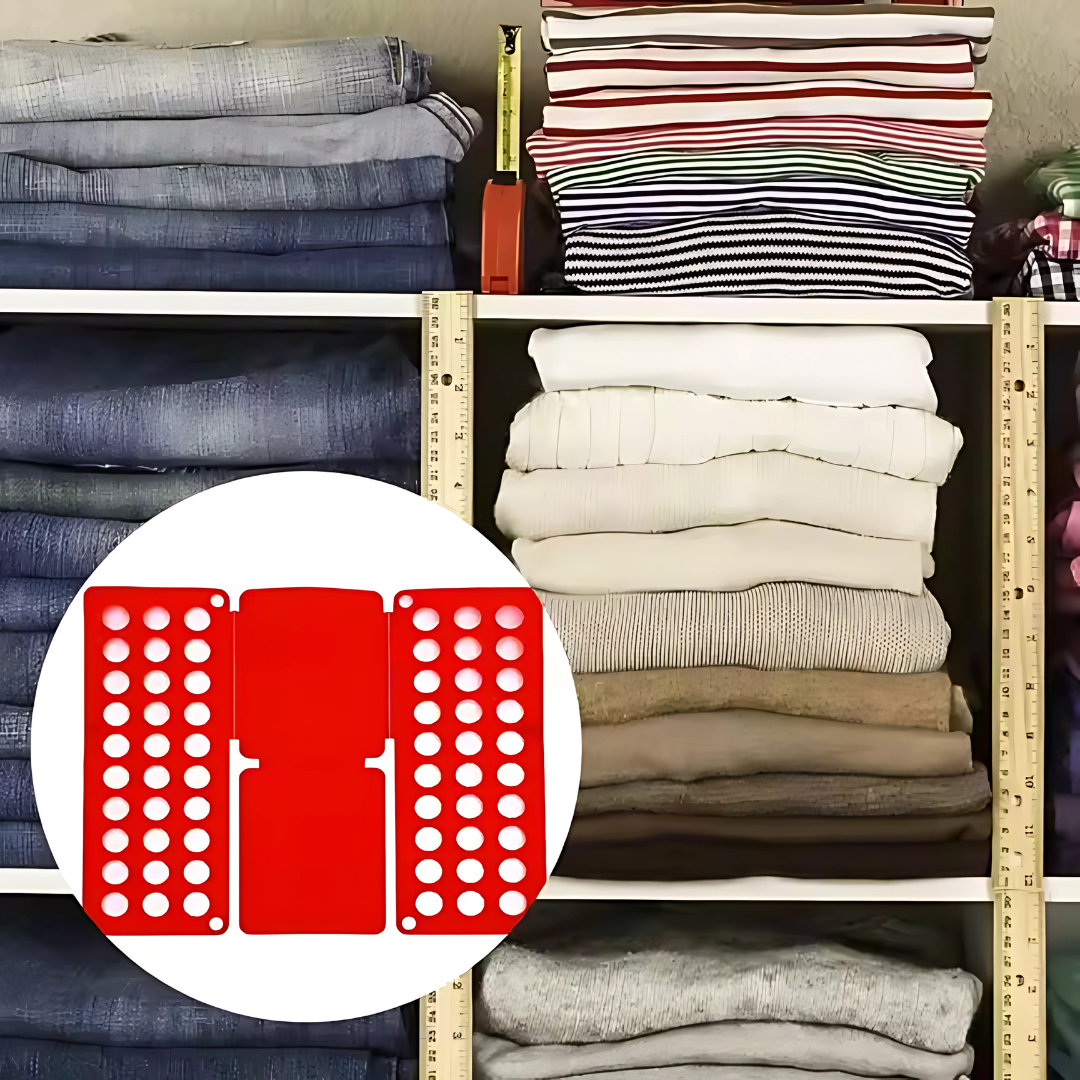 DOBLADOR DE ROPA – Pliega tus prendas en segundos y ahorra espacio