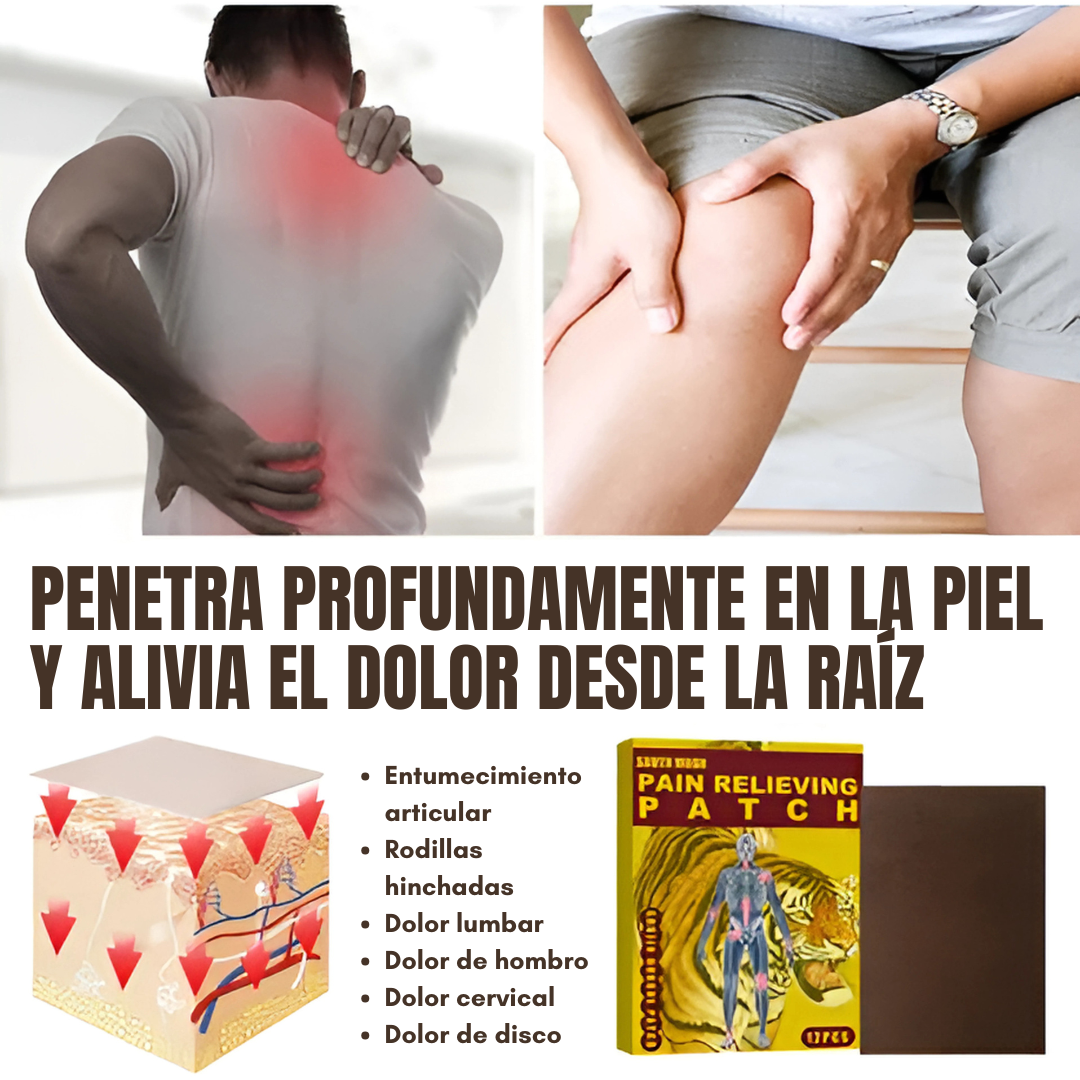 PARCHE TERAPÉUTICO PARA DOLORES ARTICULARES (16 Unds) – Alivio rápido y eficaz