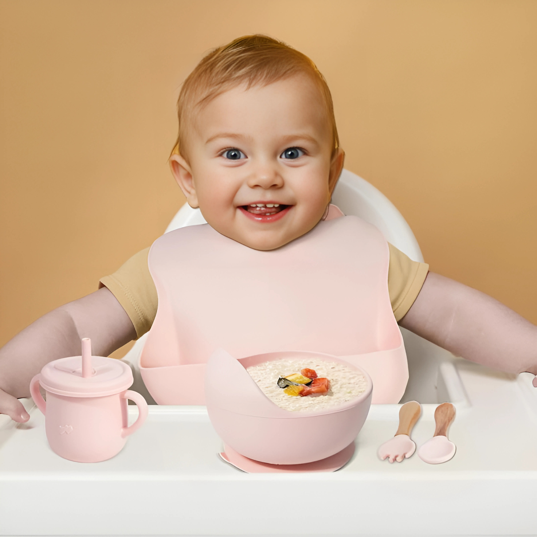 SET DE ALIMENTACIÓN PARA BEBÉ DE SILICONA – Comodidad y seguridad en cada comida