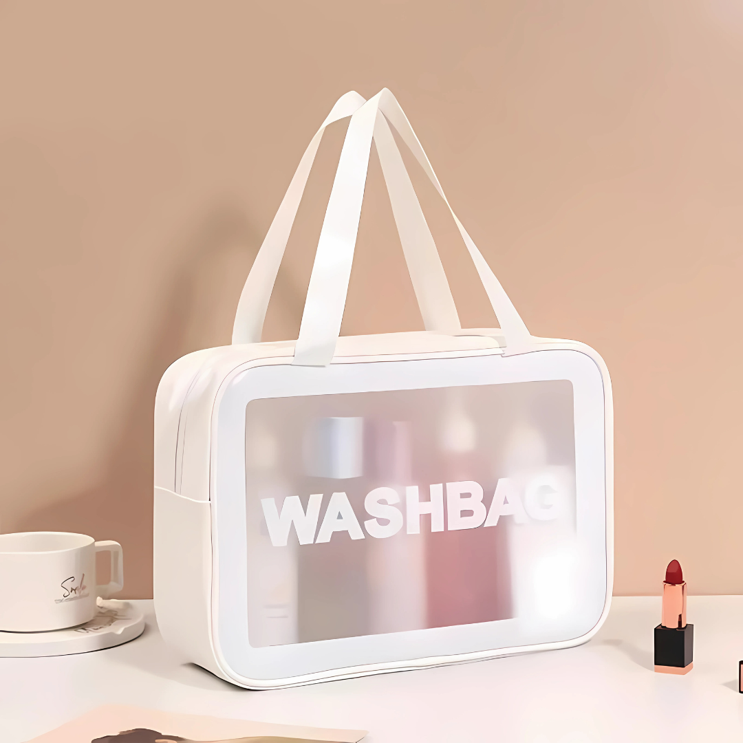 COSMETIQUERA WASHBAG BEIGE – Organización con estilo y practicidad