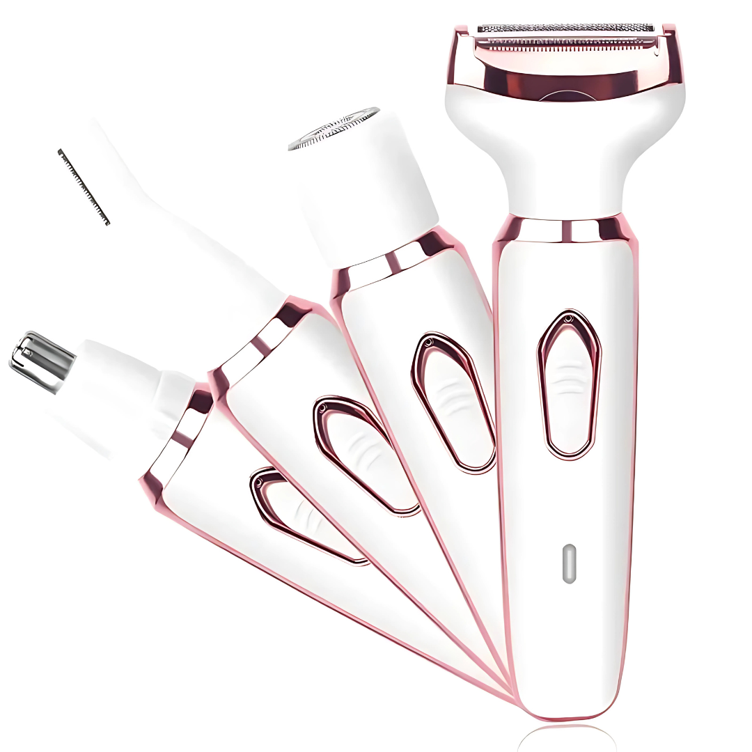 DEPILADORA ELÉCTRICA 4 EN 1 – Tu rutina de belleza completa en un solo dispositivo